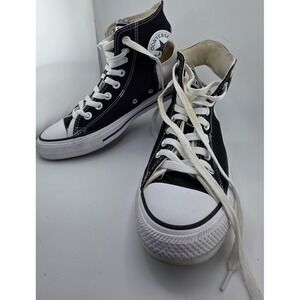Converse Chuck Taylor All Star High Top Sneakers Black White Unisex Sz 7/9